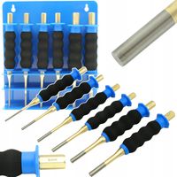 Zestaw wybijaków punktaków z rękojeścią 3-8 mm 6 szt. Falon-Tech FT4735