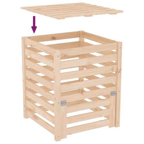 Kompostownik, 63,5x63,5x77,5 cm, lite drewno sosnowe na Arena.pl
