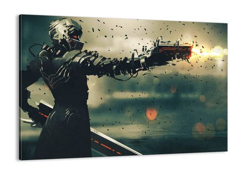 Obraz Na Płótnie - Robot Walka Broń - 100X70 Cm - Aa100X70-3196 na Arena.pl