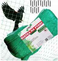 SIATKA NA PTAKI SZPAKI OCHRONNA DUŻA BARDZO MOCNA PRZECIW PTAKOM UV 8x20M