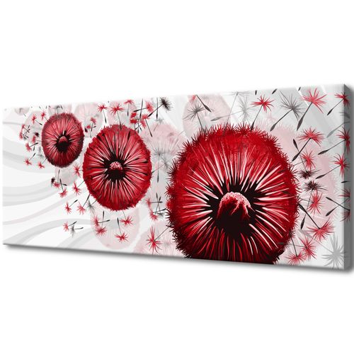 Obraz Na Płótnie 100X40 Czerwony Dmuchawce 4 na Arena.pl
