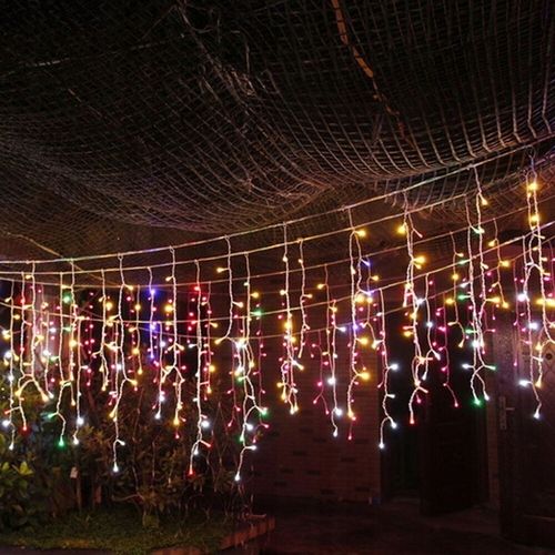 SOPLE 500 LED KURTYNA LAMPKI ZEWNĘTRZNE IP44 MULTIKOLOR + ZIMNY FLASH 24M na Arena.pl