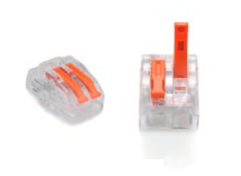 ZŁĄCZKA DO PRZEWODÓW ZATRZASKOWA 0,2-4,0mm2 PC-232 2GNIAZDA (1szt.) zdjęcie 1