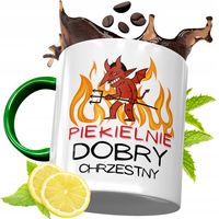Kubek Zielony Dla Chrzestnego Na Urodziny Prezent Z Nadrukiem Ze Zdjęciem