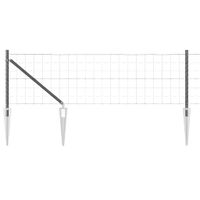 Ogrodzenie z słupkami Szary 0.4 x 50 m Stal