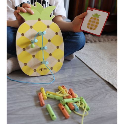 CLASSIC WORLD Wooden Threader Pineapple Pegs 21 pcs. na Arena.pl