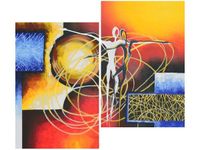 80X70CM TAŃCZĄCE POSTACIE DUO OBRAZ