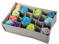 ORGANIZER NA BIELIZNĘ SKARPETY DO SZUFLADY SZAFY 24 PRZEGRODY POJEMNIK