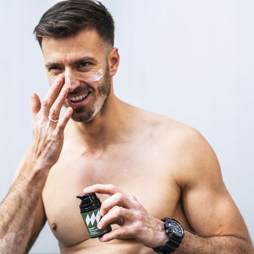 KREM do twarzy NAWILŻAJĄCY DLA MĘŻCZYZN męski ALGI olej kokosowy MONOLIT na Arena.pl