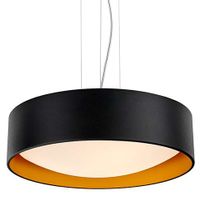 LAMPA wisząca VERO 10451302 Kaspa okrągła OPRAWA metalowy zwis czarny