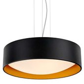 LAMPA wisząca VERO 10451302 Kaspa okrągła OPRAWA metalowy zwis czarny