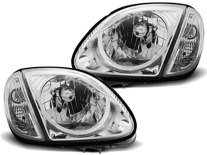 LAMPY + KIERUNKOWSKAZY Do MERCEDES R170 SLK Od 1996 Do 2004 Roku DEPO CHROM zdjęcie 1