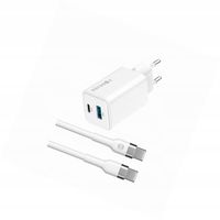 Szybka ładowarka GaN 45W 2 wejścia USB i USB-C z kablem do Xiaomi POCO M3