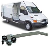 Zawias Dolny wózek rolki prowadnicy drzwi boczne Iveco Daily 1999-2006 Pra