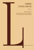 Orbis Linguarum. Vol. 45