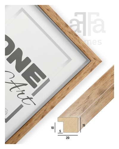 Ramka kwadrat Hekla MDF 60x60 naturalny 1szt. na Arena.pl