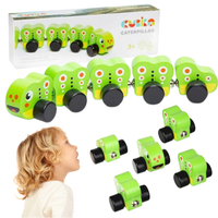 Drewniana Gąsienica Z Magnesami Układanka Cubika 15405