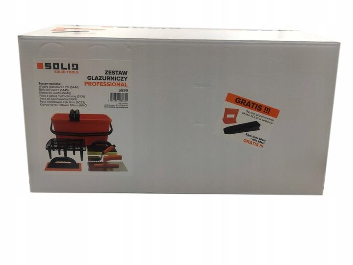 SOLID WIADRO GLAZURNICZE DO FUGOWANIA 20L ZESTAW L zdjęcie 10