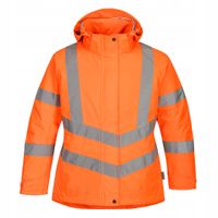 Kurtka Damska Zimowa Odpinany Kaptur Robocza Ostrzegawcza Orange Xxl Lw74