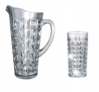 BOHEMIA DIAMOND Komplet dzbanek 1,2 l + 6 Szklanek 260 ml