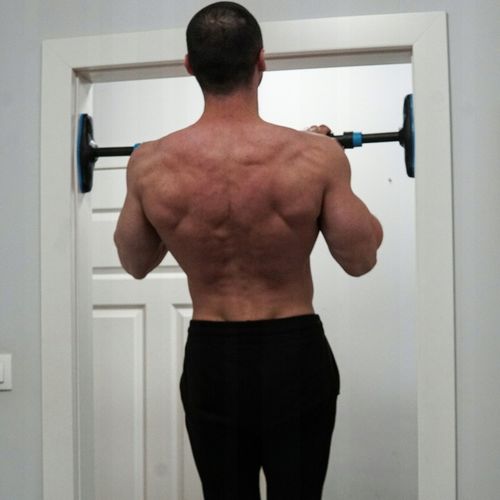 DRĄŻEK DO PODCIĄGANIA ROZPOROWY REGULOWANY 70-100CM STALOWY MOCNY 180KG na Arena.pl