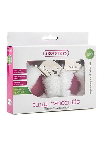 kajdanki futrzane shotstoys białe na Arena.pl