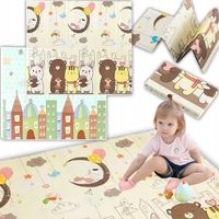 MATA PIANKOWA DWUSTRONNA SKŁADANA DUŻA DLA DZIECI NIEMOWLAKA MAŁEGO DZIECKA