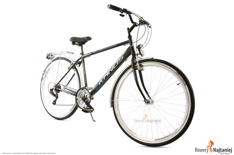 ROWER TREKINGOWY MĘSKI KANDS GALILEO 28" CZARNONIEBIESKI RAMA 21