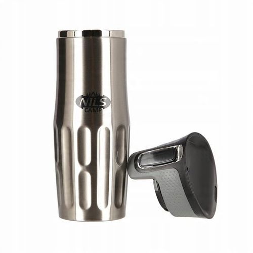 Turystyczny KUBEK TERMICZNY na wyjazdy 420ml silve na Arena.pl