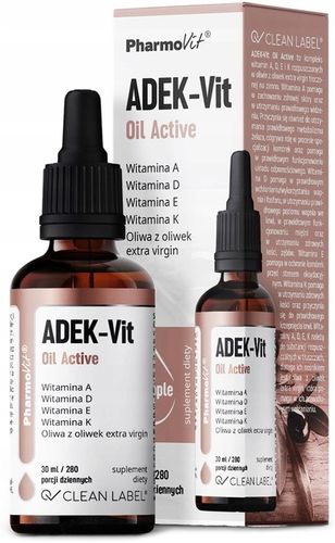 Pharmovit Clean Label ADEK-Vit Oil Active, suplement diety na Arena.pl
