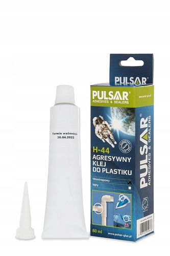 KLEJ DO TWARDYCH PLASTIKÓW PULSAR H-44 BEZBARWNY WODOODPORNY AGD PCV 80 ml na Arena.pl