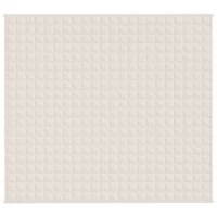 Koc obciążeniowy, kremowy, 200x225 cm, 9 kg, tkanina