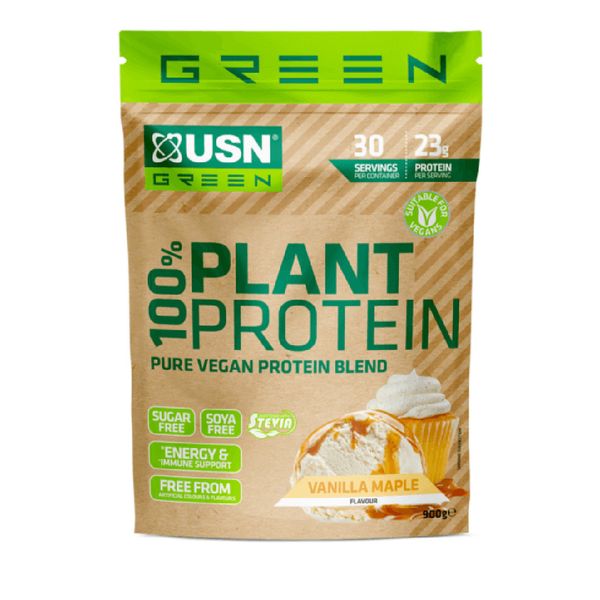 USN 100% Plant Protein 900g Vanilia - Maple zdjęcie 1