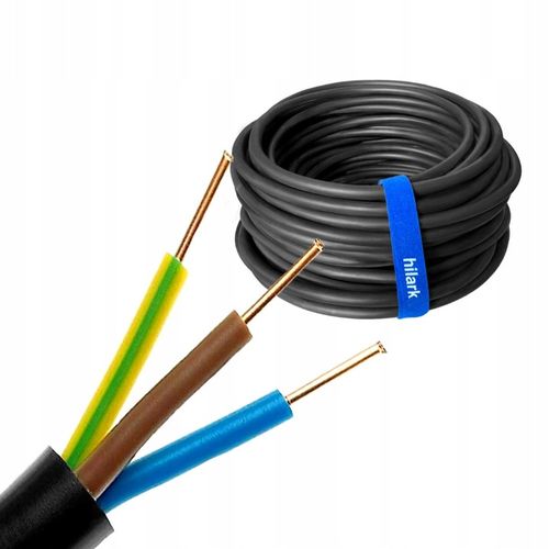 Kabel Przewód ziemny NYY-J 3x2,5mm² 0,6/1kV YKY 50m na Arena.pl