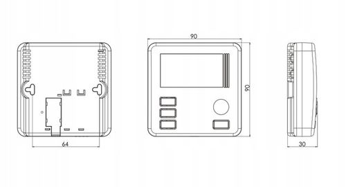 PRZEWODOWY STEROWNIK PIECA REGULATOR TEMPERATURY TERMOSTAT POKOJOWY AURATON na Arena.pl