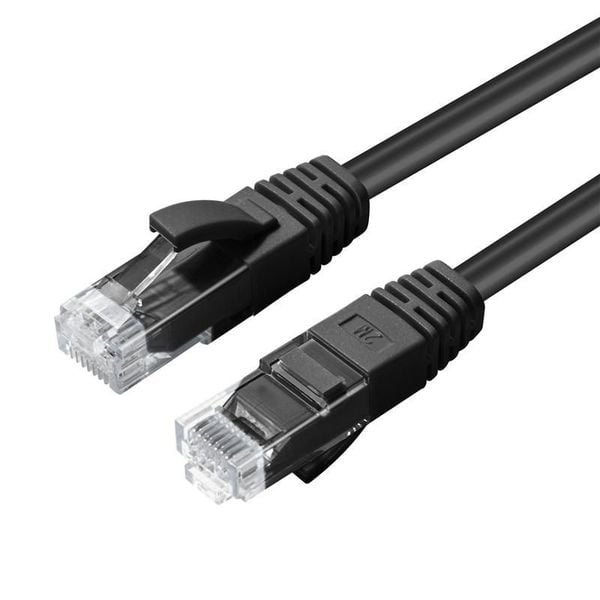 MicroConnect U/UTP CAT6 1M Black LSZH zdjęcie 1