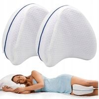 2x PODUSZKA ORTOPEDYCZNA KLIN POD NOGI MIĘDZY KOLANA DO SPANIA PROFILOWANA