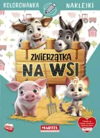 Kolorowanka Z Naklejkami. Zwierzątka Na Wsi