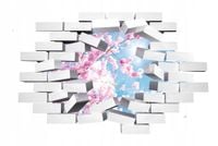 Naklejka samoprzylepna 3D kwitnąca jabłoń wiśnia