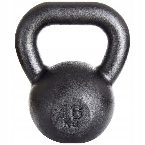 Kettlebell żeliwny odważnik kula kettle 16kg na Arena.pl