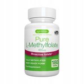 L-MetyloFOLIAN 400 mcg AKTYWNY kwas foliowy CIĄŻA 180 tabletek CZYSTY skład