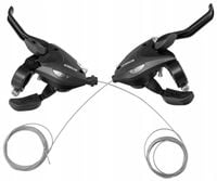 Klamkomanetki 3x7 manetki rowerowe z klamkami SunRun Komplet z Linkami