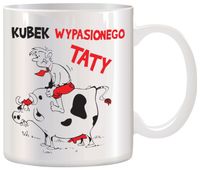 KUBEK Z NADRUKIEM ŚMIESZNY PREZENT DLA TATY URODZINY IMIENINY DZIEŃ OJCA