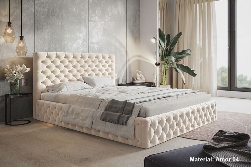 Łóżko Slim 8 tapicerowane 160x200 stelaż pojemnik zdjęcie 4