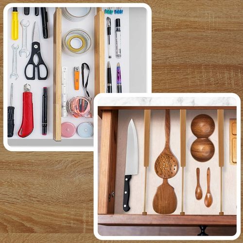 4x ORGANIZER WKŁAD DO SZUFLADY SZUFLAD SZAFY PRZEGRÓDKA SEPARATOR PODZIAŁKA na Arena.pl