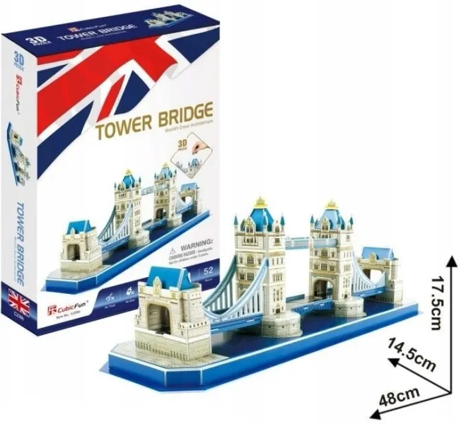 Puzzle 3D 52 elementy. Tower Bridge zdjęcie 2