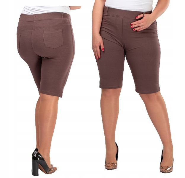 Spodenki dresowe 6XL brązowe kawowe plus size zdjęcie 1