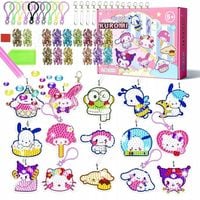 HAFT DIAMENTOWY dla dzieci KUROMI Breloki Zawieszki MOZAIKA na Plecak GIGA