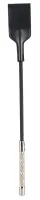 bad kitty bat czarny - skorzany bat z plecioną rączką 44 cm