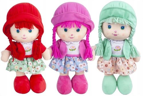 LALKA DUŻA SZMACIANA 38 CM PRZYTULANKA MASKOTKA na Arena.pl